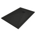 MEXEN/S - Stone+ obdĺžniková sprchová vanička 130 x 70, čierna, mriežka čierna 44707013-B