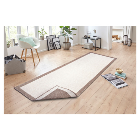 Kusový koberec Twin-Wendeteppiche 105474 Linen – na ven i na doma - 80x250 cm NORTHRUGS - Hanse 