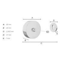 SO - OUTLINE FK474E - Kozmetické zrkadlo s LED osvetlením CHL - chróm lesklý