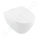 VILLEROY & BOCH - Subway 2.0 Závesné WC, hlboké splachovanie, Aquareduct, DirectFlush, s Ceramic
