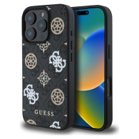 Guess Peony s MagSafe Kryt pre iPhone 16 Pro, Čierny