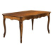 Estila Luxusný klasický jedálenský stôl Pasiones obdĺžnikového tvaru z dreveného masívu s vyrezá
