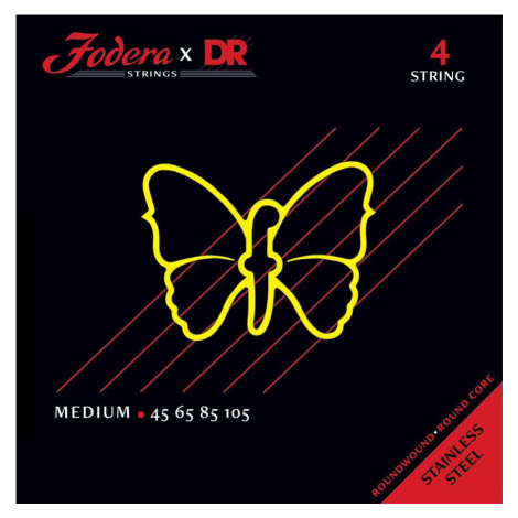 DR Strings Fodera Stainless Steel 4 Medium 45105