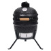 vidaXL 2 v 1 Kamado gril s udiarňou keramika 56 cm čierny