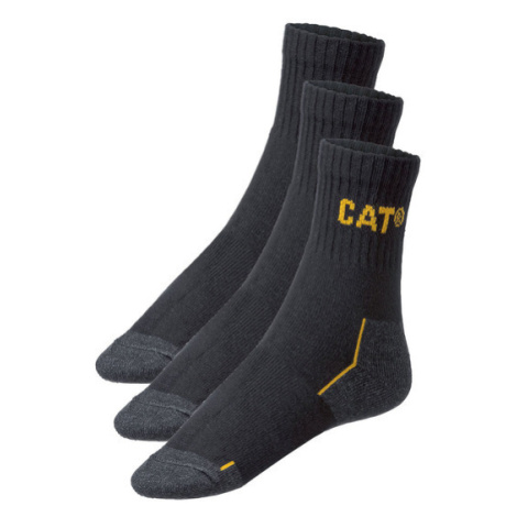 Caterpillar Pánske pracovné ponožky z biobavlny (43/46, čierna)