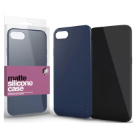 Apple iPhone 15, Silikónové puzdro, ultratenké, matné, Xprotector Matte, tmavomodré