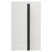 POLYSAN - ESCA BLACK MATT jednodielna sprchová zástena na inštaláciu k stene, dymové sklo, 900  