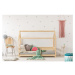 Domčeková detská posteľ z borovicového dreva 70x140 cm Mila MB - Adeko