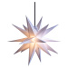 LED hviezda do exteriéru, 18-cípa, biela, Ø 40 cm