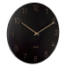 Karlsson 5762BK dizajnové nástenné hodiny, pr. 40 cm