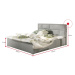 Expedo Manželská posteľ SAMBA + rošt, 200x200, soft 11