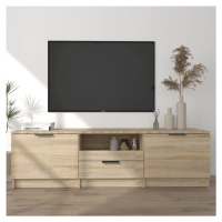 vidaXL TV stolík dub sonoma 140x35x40 cm spracované drevo