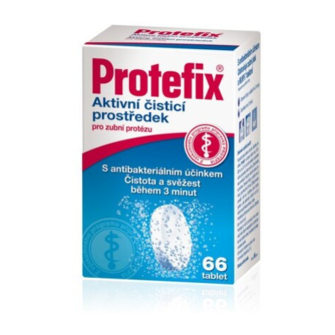 PROTEFIX Aktivne čístiace tablety na zubnú protézu 66 tabliet