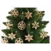 mamido Vianoce Vianoce vianočné čačky drevené hviezdy vianočný stromček dekorácie 12 kusov
