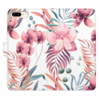 Flipové puzdro iSaprio - Pink Flowers 02 - iPhone 7 Plus