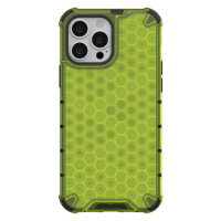 Odolné puzdro na Apple iPhone 13 Pro Max Honeycomb Armor zelené