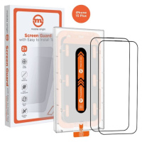 Mobile Origin Orange Screen Guard 2 Pack 2,5D ochranné sklo s aplikátorom iPhone 15 Plus