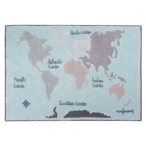 Přírodní koberec, ručně tkaný Vintage Map - 140x200 cm Lorena Canals koberce