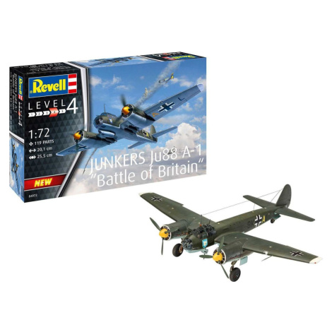 Revell Plastic ModelKit lietadlo Junkers Ju88 A-1 Battle of Britain 1 :  72