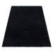 Kusový koberec Sydney Shaggy 3000 black - 80x250 cm Ayyildiz koberce