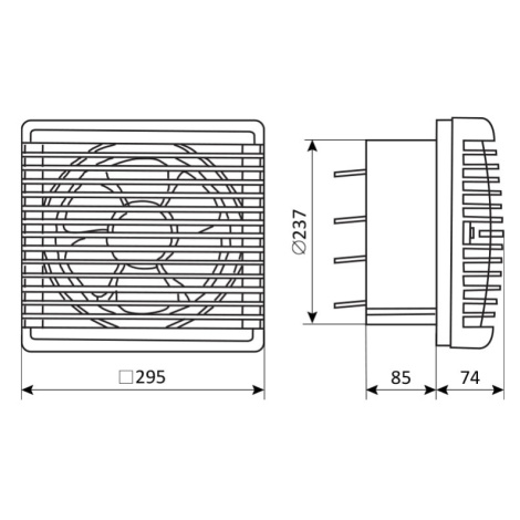 ventilátor VVR 230 axiálny (VENTS)