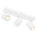 Moderné stropné svietidlo biele 3-svetlo nastaviteľné obdĺžnikové - Jeana