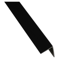 Profil uholníkový samolepící PVC čierny mat 19.5x19.5x1000