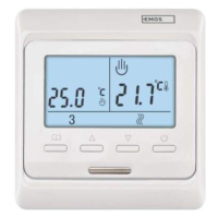 EMOS Izbový termostat pre podlahové kúrenie, drôtový, P5601UF, 2101210000