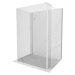 MEXEN/S - Kioto Sprchová zástena WALK-IN 110 x 100 x 30 cm, transparent, biela 800-110-100-221-2