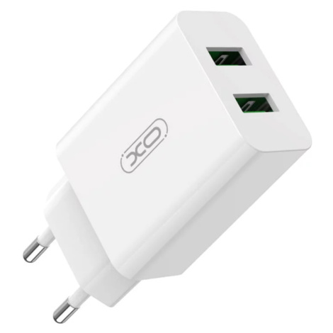 Nabíjačka XO Wall charger L119 2x USB-A , 18W (white)