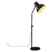 vidaXL Podlahová lampa 25 W čierna 30x30x90-150 cm E27