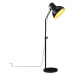 vidaXL Podlahová lampa 25 W čierna 30x30x90-150 cm E27