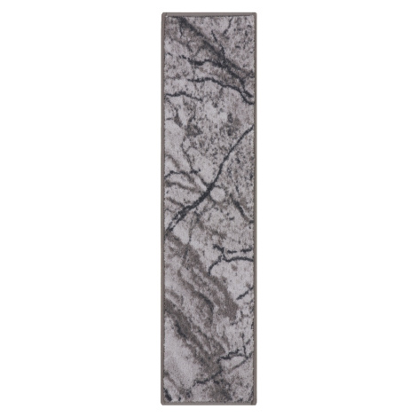 Běhoun na míru Marble 19 šedý - šíře 67 cm Spoltex koberce Liberec