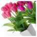 Sada 3 dekorácií v tvare kvetiny Casa Selección Tulip