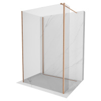 MEXEN/S - Kioto Sprchová zástena WALK-IN 110 x 100 x 40 cm, transparent, meď kartáčovaná 800-110