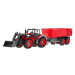 mamido Traktor s vlečkou na diaľkové ovládanie RC červený