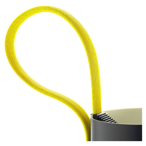 HAY Rope Trick stojaca LED lampa čierna/žltá