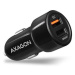 AXAGON PWC-QC5 car charger Smart 5V 2,4A + QC3.0, 30W, black