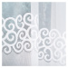 Biela žakarová záclona DANIELA 300x140 cm
