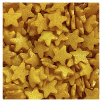Cukor na zdobenie svetlých zlatých hviezdičiek 60g - Scrumptious - Scrumptious