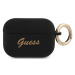 Obal Guess GUAPSSSK AirPods Pro cover black Silicone Vintage Script (GUAPSSSK)