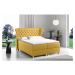 Expedo Čalúnená posteľ boxspring JACKY + topper, 140x200, fancy 48