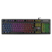 C-TECH klávesnica herná polomechanická Iris (GKB-08), casual gaming, CZ/SK, dúhové podsvietenie,