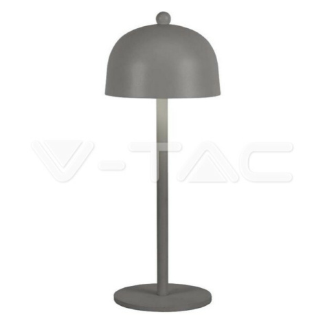 LED stolová lampa 1800mAH Batéria 115*300 3V1 šedá VT-1052 (V-TAC)