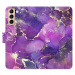 Flipové puzdro iSaprio - Purple Marble - Samsung Galaxy S21