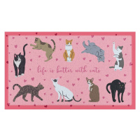 Rohožka 40x70 cm Life Is Better With Cats – Artsy Doormats