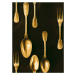 MINDTHEGAP Cutlery Brass - tapeta