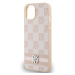 DKNY PU Leather Checkered Pattern and Stripe Apple iPhone 15 DKHCP15SPCPTSSP Pink