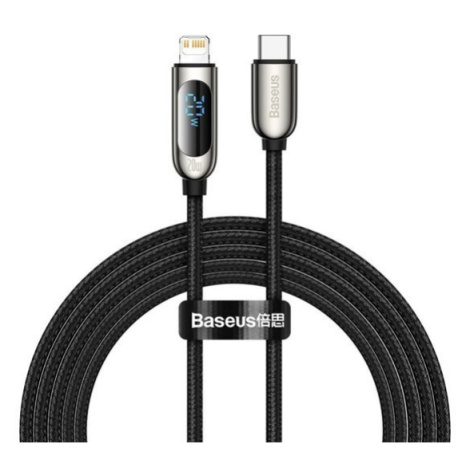 Nabíjací a dátový kábel USB typu C, Lightning, 200 cm, 2220 mA, 20 W, s LED displejom, Baseus Di