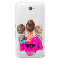 Plastové puzdro iSaprio - Super Mama - Two Boys - Sony Xperia E4
